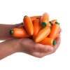 Счетный материал 12 морковок в льняном мешочке - москва.сенсорная-комната.рф - Москва