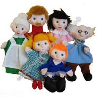 Набор перчаточных кукол Семья 6 персонажей - москва.сенсорная-комната.рф - Москва