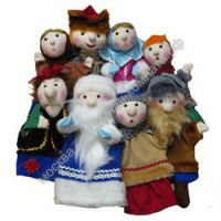 Набор перчаточных кукол к спектаклю по сказке "Морозко" 8 персонажей - москва.сенсорная-комната.рф - Москва
