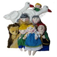 Набор перчаточных кукол к спектаклю по сказке "Гуси-Лебеди" 9 персонажей - москва.сенсорная-комната.рф - Москва