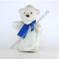Перчаточная кукла Белый Медведь 22 см - москва.сенсорная-комната.рф - Москва
