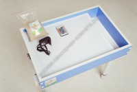 Световой стол для рисования песком, с подсветкой 16 цветов, 600х400х10мм, 480х370мм - "Здоровое детство" - Москва