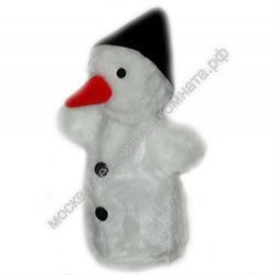 Перчаточная кукла Снеговик 22 см - москва.сенсорная-комната.рф - Москва
