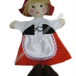 Перчаточная кукла красная Шапочка 22 см - москва.сенсорная-комната.рф - Москва