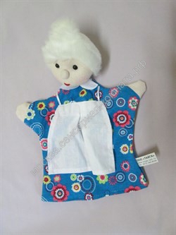 Перчаточная кукла Бабушка 22 см в халате - москва.сенсорная-комната.рф - Москва